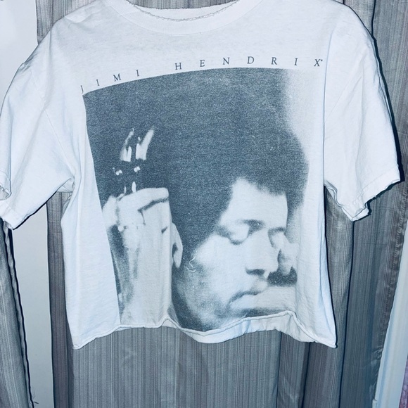 Tops - Jimi Hendrix Graphic T-Shirt - White